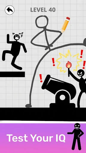 Baixar Save Stickman: Brain Draw Line – Desafios de Desenho Grátis - Screenshot 2