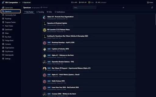 RSI Companion: Otimize sua Experiência Star Citizen no Navegador - Screenshot 4