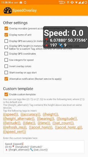 Speed Overlay: Velocímetro GPS Preciso para Android – Baixe Agora - Screenshot 3