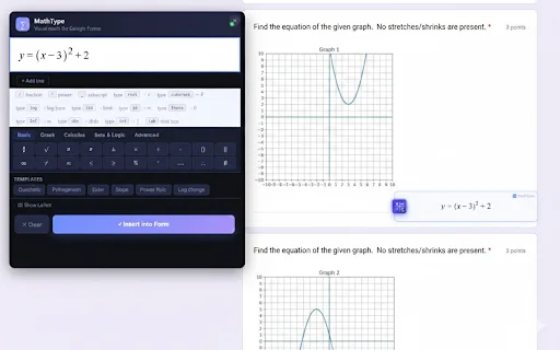 Math Input para Google Forms – Editor LaTeX Fácil e Gratuito - Screenshot 1
