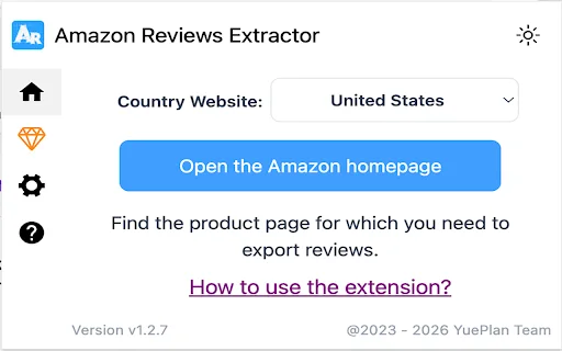 Amazon Reviews Extractor: Exporte Avaliações para CSV Gratuitamente - Screenshot 1