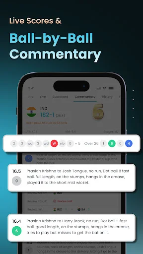 Baixar Cricket LineX Grátis – Placar ao Vivo e Resultados Rápidos - Screenshot 5