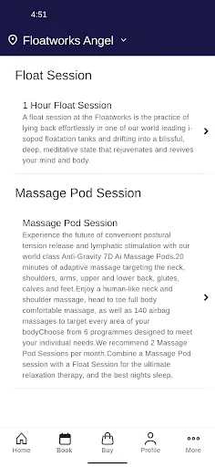 Baixe o App Floatworks: Agende suas Sessões de Flutuação Agora - Screenshot 2
