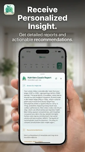 Dietor: Contador de Calorias com IA – Acompanhe sua Dieta Agora - Screenshot 4