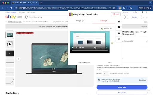 eBay Image Downloader: Baixe Fotos e Vídeos em Alta Resolução - Screenshot 3