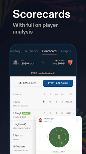 Baixar CREX – Placar de Críquete ao Vivo e Notícias em Tempo Real - Screenshot 5