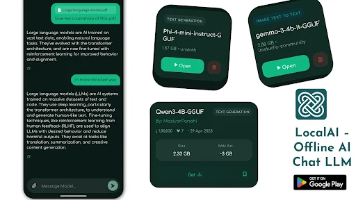 LocalAI – Chat com IA Offline e Privado | Baixe a Versão Mais Recente - Screenshot 1