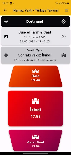 Türkiye Takvimi: Horários de Oração e Qibla – Download Grátis - Screenshot 2