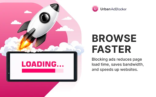 Urban AdBlocker: Bloqueie anúncios e navegue mais rápido no Chrome - Screenshot 3
