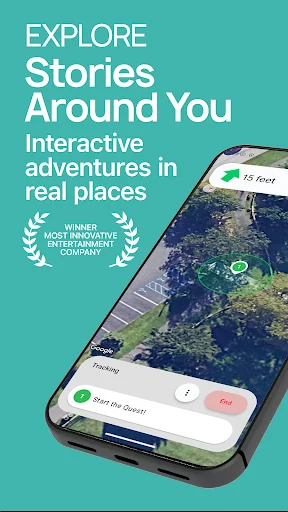 QuestUpon: Explore Histórias com Realidade Aumentada Grátis - Screenshot 1