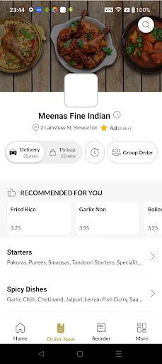 Baixar Meenas Fine Indian: Pedidos de Comida Rápidos e Fáceis - Screenshot 2
