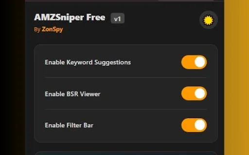 AMZSniper: Pesquisa de Nicho e Vendas Amazon Grátis – Instale Já - Screenshot 5