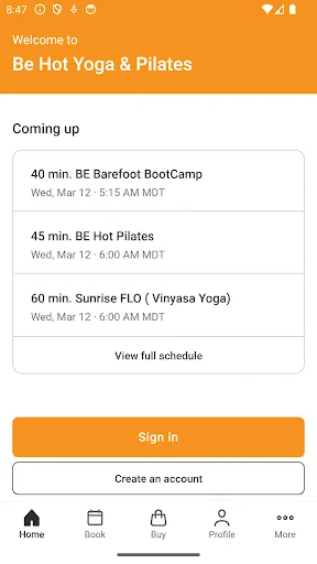Baixar Be Hot Yoga: Agende suas Aulas de Yoga Facilmente - Screenshot 2