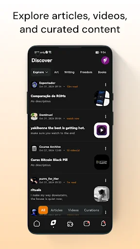 Baixar YakiHonne App – Cliente Social Descentralizado Nostr e Bitcoin - Screenshot 2