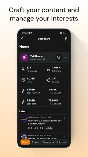 Baixar YakiHonne App – Cliente Social Descentralizado Nostr e Bitcoin - Screenshot 3