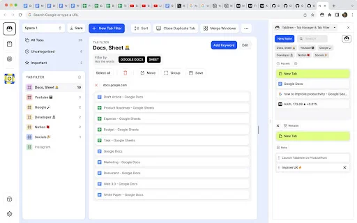 TabBrew: Gerenciador de Abas e Produtividade – Organize seu Navegador - Screenshot 1