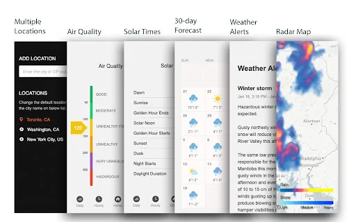 UV Weather: Previsão do Tempo Precisa e Radar ao Vivo no Navegador - Screenshot 4