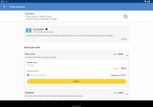 Esquiades.com: Reserve Hotéis e Passes de Esqui na Europa - Screenshot 21