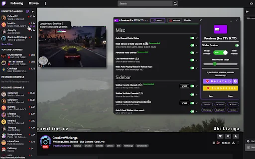 Previews: Melhore Twitch, YouTube e Kick com Pré-visualizações - Screenshot 1