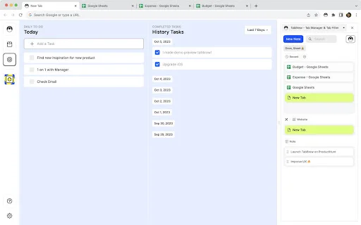 TabBrew: Gerenciador de Abas e Produtividade – Organize seu Navegador - Screenshot 2