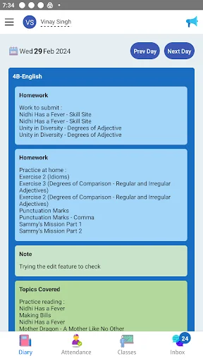 Baixar Dynos Parents App – Acompanhe o Progresso Escolar do Seu Filho - Screenshot 1