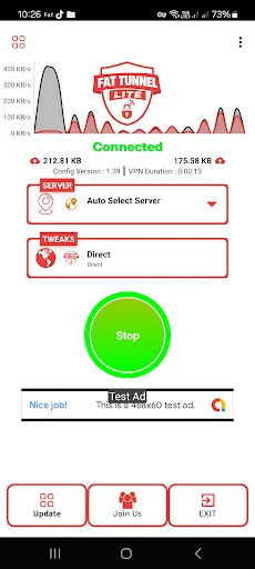 Download Fat Tunnel Lite – VPN Rápida e Segura para Navegar - Screenshot 1