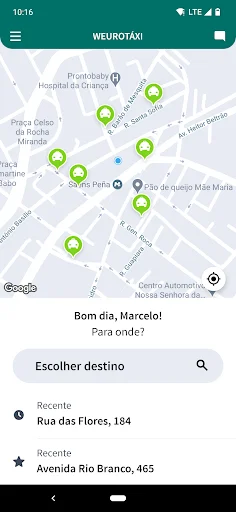Baixar Weurotáxi APK – Transporte Rápido, Seguro e Fácil - Screenshot 1