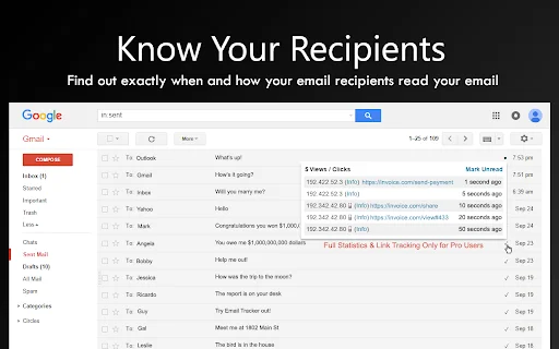 Email Tracker: Rastreamento de E-mail Gratuito e Proteção de Privacidade - Screenshot 2