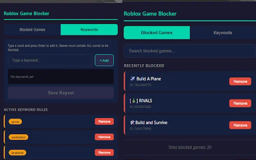 Roblox Game Blocker: Oculte Jogos Indesejados e Limpe seu Feed - Screenshot 2