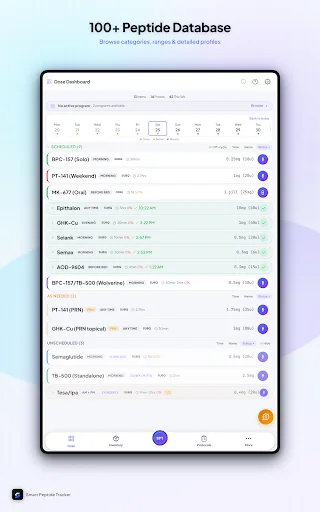 Smart Peptide Tracker: Monitore Seus Peptídeos com Precisão - Screenshot 20